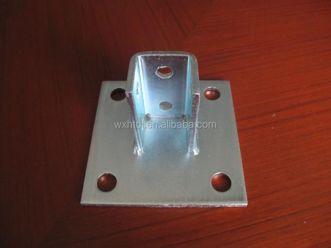 Standard Steel Channel Post Base Accessories C Channel  1-5/8" 3