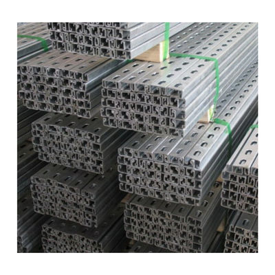 Buy 3 Inch Mild Carbon Steel C Channel Slotted Hot Dip Galvanized Strut Perforated Metal online manufacture