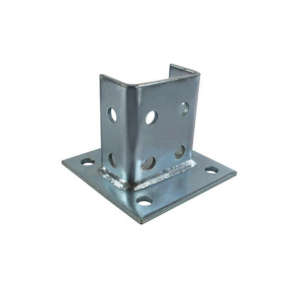 Buy 6x6 4x4 Surface Hot Dip Galvanized Steel Post Base For Concrete Aluminium Channel Fittings online manufacture