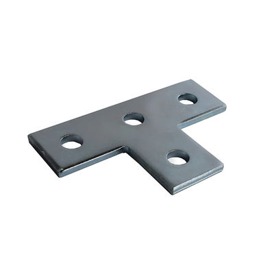 Buy 4 Hole Flat Straight Strut Bracket Unistrut Bolt Nut Stamping Plate Connector L T Shaped online manufacture