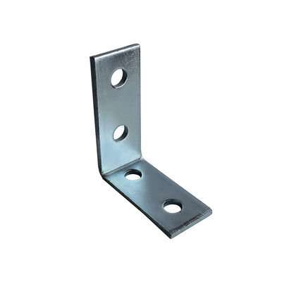 Buy 4 Hole 90 Degree Angle Strut Bracket  L Shaped Wall Mount Galvanized 6mm online manufacture