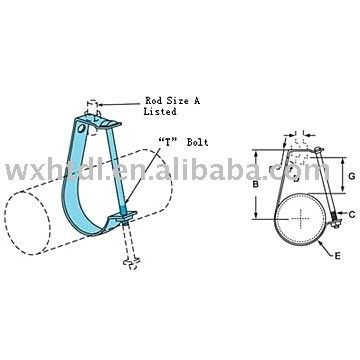 Buy Adjustable Pipe Clamps Bracket Support J Shape online manufacture